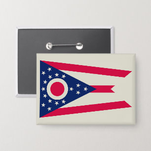 De vlag van Ohio: The Buckeye State Banner Button