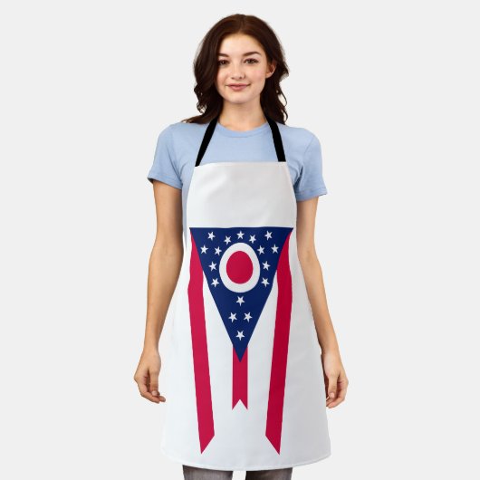 De vlag van Ohio: The Buckeye State Banner Schort (Gedragen)