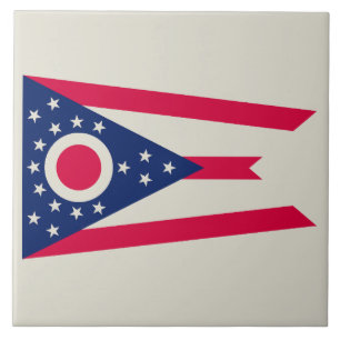 De vlag van Ohio: The Buckeye State Banner Tegeltje