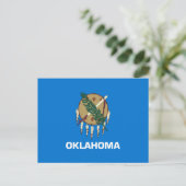 De vlag van Oklahoma Briefkaart (Staand voorkant)