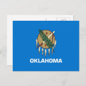 De vlag van Oklahoma Briefkaart (Voorkant / Achterkant)