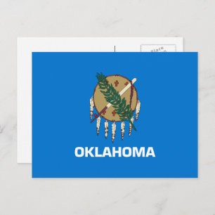 De vlag van Oklahoma Briefkaart