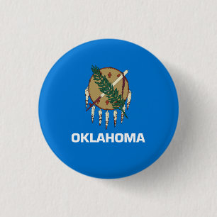 De vlag van Oklahoma Ronde Button 3,2 Cm
