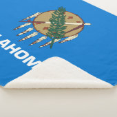 De vlag van Oklahoma Sherpa Deken (3/4)