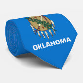 De vlag van Oklahoma Stropdas (Opgerold)