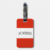 De vlag van Oostenrijk Bagagelabel (Achterkant verticaal)