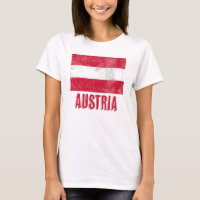 De vlag van Oostenrijk "Grunge" ziet er uit.