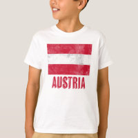 De vlag van Oostenrijk "Grunge" ziet er uit.
