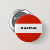 De vlag van Oostenrijk Ronde Button 5,7 Cm (Voorkant /achterkant)