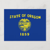 De vlag van Oregon Briefkaart (Voorkant)