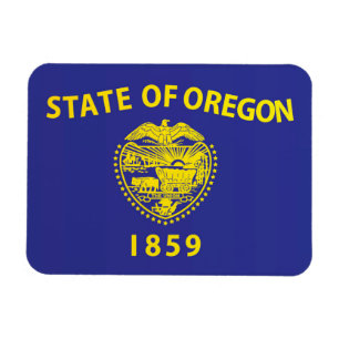 De vlag van Oregon, Verenigde Staten van Amerika Magneet