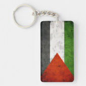 De vlag van Palestina Sleutelhanger (Voorkant)