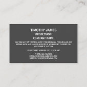 De vlag van Pennsylvania is de vlag van Pennsylvan Visitekaartje (Achterkant)