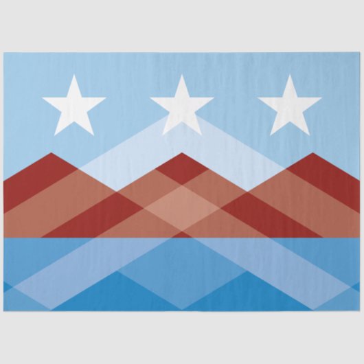 De vlag van Peoria (Arizona) Tissuepapier (Voorkant)