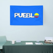 De vlag van Pueblo (Colorado) Spandoek (Beurs)