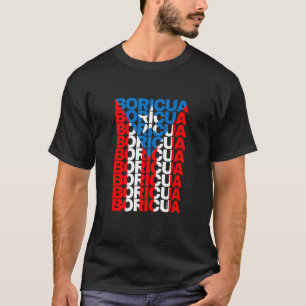 De vlag van Puerto Rico Boricua, Nuyoricaans, Puer T-shirt