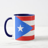 De vlag van Puerto Rico met Raindrops, de Mok van  (Links)