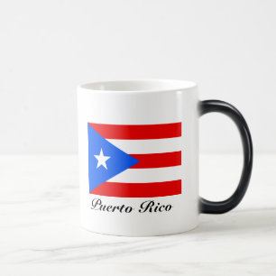 De vlag van Puerto Rico voert mok van magie bij ve