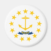 De vlag van Rhode Island Magneet (Voorkant)