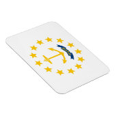 De vlag van Rhode Island, Verenigde Staten van Ame Magneet (Rechterzijde)