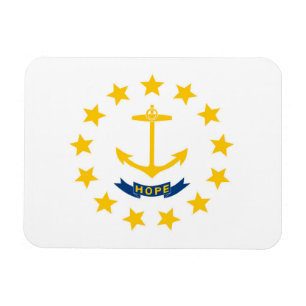 De vlag van Rhode Island, Verenigde Staten van Ame Magneet