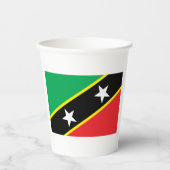 De vlag van Saint Kitts en Nevis Papieren Bekers (Voorkant)