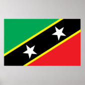 De vlag van Saint Kitts en Nevis Poster (Voorkant)