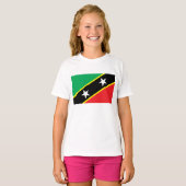 De vlag van Saint Kitts en Nevis T-shirt (Voorkant volledig)