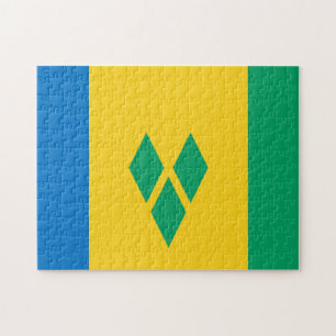 De vlag van Saint Vincent en de Grenadines. Legpuzzel