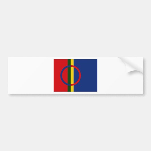 De vlag van Sami Bumpersticker (Voorkant)