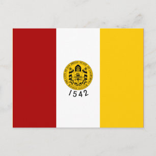 De vlag van San Diego (Californië) Briefkaart