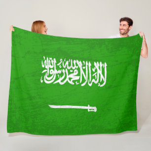 De vlag van Saoedi-Arabië is een wandtapijt van Sa Fleece Deken