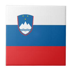 De Vlag van Slovenië Tegeltje