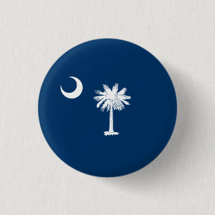 De vlag van South Carolina Ronde Button 3,2 Cm
