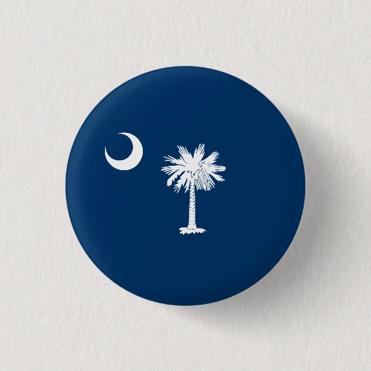 De vlag van South Carolina Ronde Button 3,2 Cm (Voorkant)