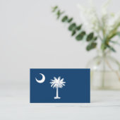 De vlag van South Carolina Visitekaartje (Staand voorkant)