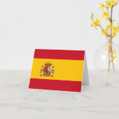 De Vlag van Spanje Kaart (Gele Bloem)