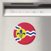 De vlag van St. Louis, Missouri, Magneet (Insitu (Vaatwasser))