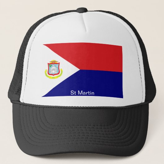 De vlag van St. Martin Trucker Pet (Voorkant)