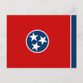 De vlag van Tennessee Briefkaart (Voorkant)