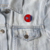 De vlag van Tennessee Ronde Button 3,2 Cm (In situ)