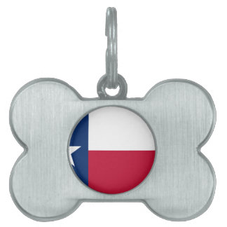 De vlag van Texas Huisdieren Naamplaatje