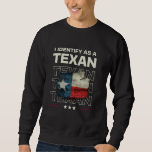 De vlag van Texas is een symbool van Texaanse trot Trui