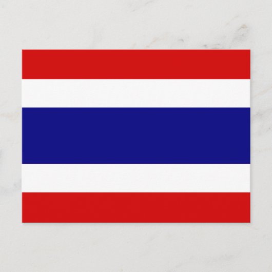 De vlag van Thailand Briefkaart (Voorkant)