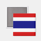 De vlag van Thailand Magneet (Voorkant / Achterkant)