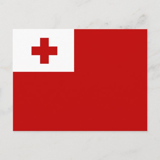De vlag van Tonga Briefkaart (Voorkant)