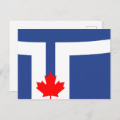 De vlag van Toronto (Canada) Briefkaart (Voorkant / Achterkant)