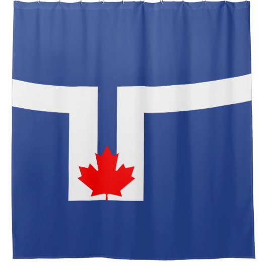 De vlag van Toronto (Canada) Douchegordijn (Voorkant)