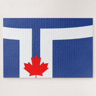 De vlag van Toronto (Canada) Legpuzzel