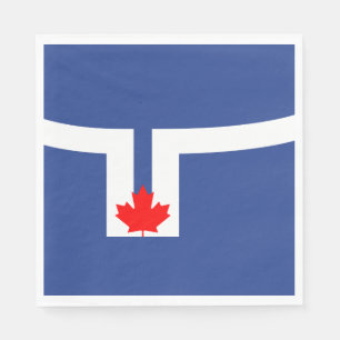 De vlag van Toronto (Canada) Servet
